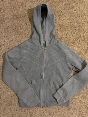 Nike Light Blue Hooded Zip Sweatshirt